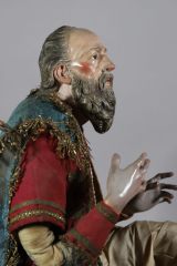 Neapolitanische Krippenfigur Alter König