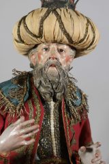 Neapolitanische Krippenfigur Alter König