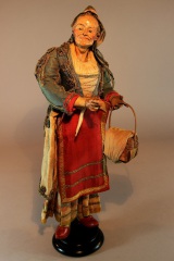 Neapolitanische Krippenfigur Bürgerin 11