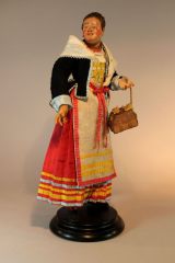 Neapolitanische Krippenfigur Bürgerin 16