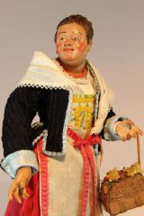 Neapolitanische Krippenfigur Bürgerin 16
