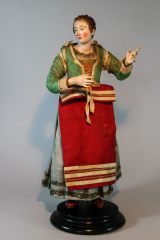 Neapolitanische Krippenfigur Bürgerin 4