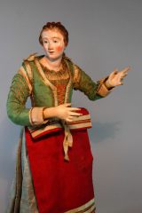 Neapolitanische Krippenfigur Bürgerin 4