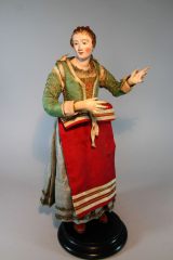 Neapolitanische Krippenfigur Bürgerin 4