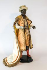 Neapolitanische Krippenfigur Mohrenkönig