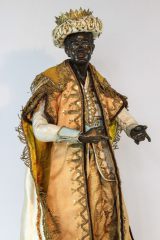 Neapolitanische Krippenfigur Mohrenkönig