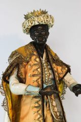 Neapolitanische Krippenfigur Mohrenkönig