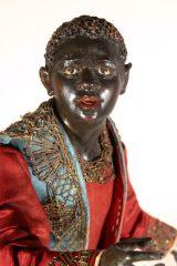 Neapolitanische Krippenfigur Mohrenpagen