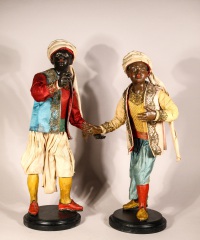 Neapolitanische Krippenfigur Mohrenpagen